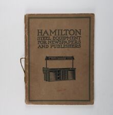 Rare 1900s Catalogs of The Hamilton Manufacturing Co. Hamilton Steel Equipment  picture