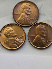 1940 P,D,S (3 Coins)  lincoln Uncirculated cent wheat This Exact Coin  picture