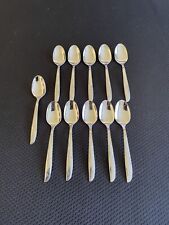 11 Oneida Community Stainless TWIN STAR Demitasse Spoons 4 1/2” picture