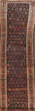Pre-1900 Vegetable Dye Bakhtiari Runner Rug Antique Handmade Hallway Carpet 4x19 picture