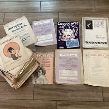 LARGE LOT OF VINTAGE ANTIQUE SHEET MUSIC BOOKS (Estate Find) Various Music 12lbs picture