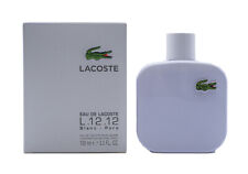 Eau De Lacoste Blanc Pure White L.12.12 Cologne for Men 3.3 / 3.4 oz New In Box picture