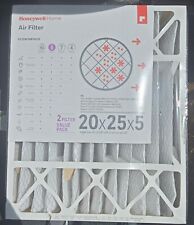 Honeywell Home Air Filter 20 x 25 x 5 (2 Pack) Pleated MERV 10 - FPR 8 QTY  picture