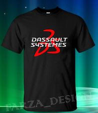 New Black Shirt Dassault Systèmes Logo Havy catton T-shirt SZ: M-2XL picture