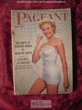 RARE Pageant Magazine March 1951 Lisa Farrell Rudolph Valentino Victor Lasky picture