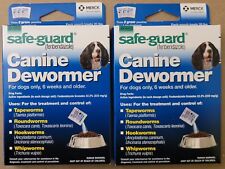 2 BOXES Safe-Guard MEDIUM Dog Dewormer Canine Dogs Puppies Pet WORMER dewormer picture