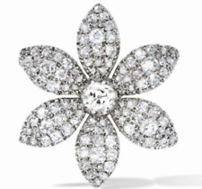 Early Victorian 6.CT Brilliant Cut Cubic Zirconia Women's Elegant Amazing Brooch picture