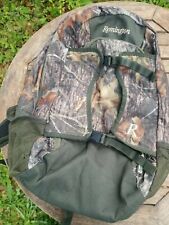 REMINGTON Woodland Camouflage Very worn Vintage Backpack Hunting  picture