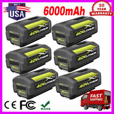 1-6Pack For Ryobi 40V 6.0Ah Battery High Capacity Lithium ion OP4050 OP40602 picture