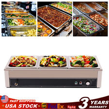 3-Pan Commercial Electric Food Warmer Steam Table Buffet Bain Marie Countertop picture