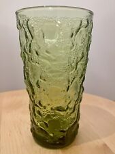 Anchor Hocking  Crinkle Avacado green Tall Tumbler picture