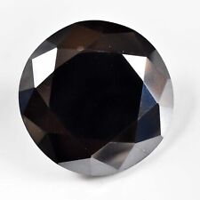 78.85 Cts Real Black Moissanite Round Brilliant Cut picture