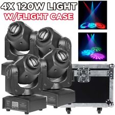 4PCS 120W RGBW Moving Head Light Gobo DMX Beam Spot Stage Lighting DJ Disco+Case picture
