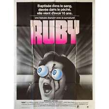 RUBY French Movie Poster  - 47x63 in. - 1977 - Curtis Harrington, Piper Laurie picture