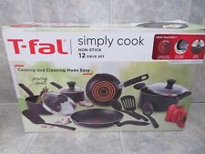 T-fal C518SC Simply Cook Nonstick Dishwasher Safe Cookware - Set of 12 picture