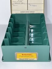 Vintage Kodak Kodaslide 35mm Slide Compartment File Metal Storage Case Holder US picture