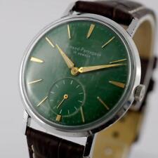 ORIGINAL GIRARD PERREGAUX GREEN TEXTURED DIAL MANUAL WIND SWISS MADE GENTS WATCH picture