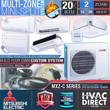 Mitsubishi 2 Zone 20K BTU 16-20 SEER AC Heat Pump Mini Split System Builder picture