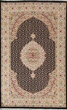 Geometric Traditional Tebriz-Mahi Oriental Area Rug Hand-knotted Wool 5x8 Carpet picture