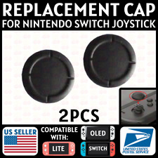 2x Joystick Cap For Nintendo Switch/Lite/OLED Black Silicone Joy Con Replacement picture