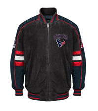 NFL Houston TEXANS Officially Licensed  Shell 100% LEATHER Suede Jacket ~ 2X picture