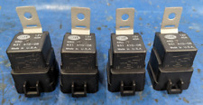 SET of 4 - Hella Original 12V 40A Relay with Bracket 4RD 931 410-08 Made in USA picture