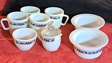 Vintage Pyrex Old Town Blue Pattern Mixed Lot Of  9 Items picture