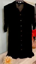 rue 21  XS Women's Top black Button Up blouse Slit Sides picture
