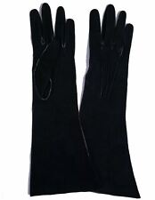 Vintage INDUSTRIA ARGENTINA Long Navy Suede Gloves XS BRAND NEW picture