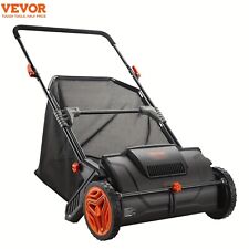 VEVOR Push Lawn Sweeper, 21-inch Leaf & Grass Collector, Strong Rubber Wheels,1 picture