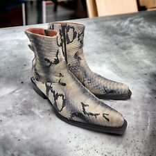 Men's Python Shoes -Vey Luxury and Unique - Handmade Elegant Boots picture