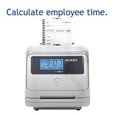 Pyramid Time Systems 4000 Time Clock, Auto Totaling, 50 Employees picture