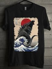 Vintage Japanese Godzilla Great Wave T-Shirt, Godzilla and the Wave Youth picture