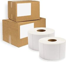 Direct Thermal Labels 4x4 No Perf. 12in Core. Pack of 8600 Self-Adhesive Rolls picture