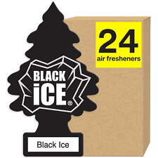 Little Trees Auto Air Freshener, Hanging Card, Black Ice 24-Pack picture