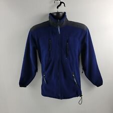 Vintage L.L.Bean fleece sweater mens M S blue 1994 full zip picture