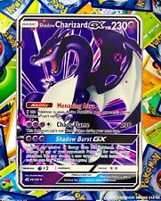Shadow Charizard GX Rainbow Gold Metal Pokémon Card Collectible Gift picture