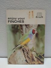 Enjoy Your Finches Bird Watching Pet Library Vintage 1967 PB picture