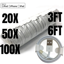 Wholesale Bulk 3/6Ft Charging Cable USB Cord For Apple iPhone 11 8 X Charger Lot picture