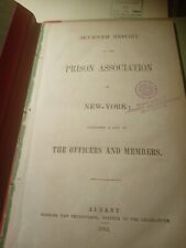 Prison Report  Of New York 7th Edition Original 1852 Book Association Jail picture