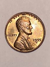 1955 S/S/S LINCOLN CENT DDO GORGEOUS RED UNCIRCULATED picture