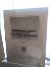 BLERIOT X1-FRAME PRINT WITH ORIGINAL FABRIC. picture