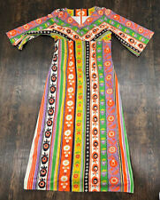 Vintage Bohio Hippie Hipster 1960s Long Colorful Dress Small picture
