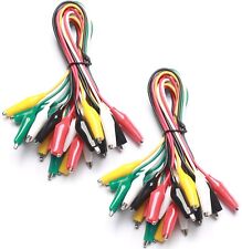 WGGE WG-026 20 Pieces and 5 Colors Test Lead Set & Alligator Clips,20.5 inches picture