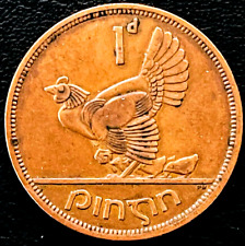 1968 IRELAND Coin One Penny 1 Cent Irish Coins KM# 11 Europe EXACT COIN SHOWN picture
