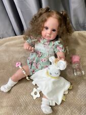 60CM Toddler Doll Maggi Reborn Baby Doll Soft Cloth Body Realistic Girl Toy Gift picture