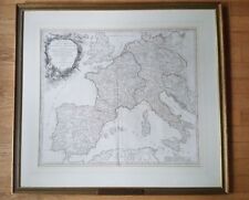 NICE Antique Map - Imperium Caroli Magni Occidentis Imperatoris - 1757- Framed picture