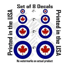 8 Canadian RCAF roundels 2 x1