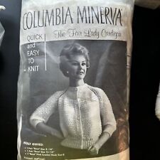 Columbia Minerva Virgin Wool Cardigan Knitting Kit - Vintage Pattern & Wool picture