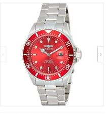 Invicta Pro Diver Analog Display Mens Quartz Silver Red Watch New-22048 picture